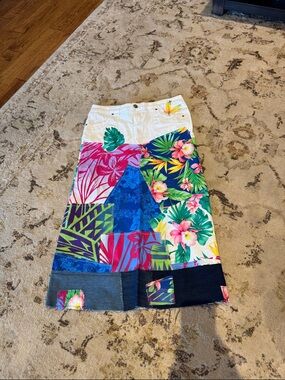 Upcycled Haight Ashbury 2021 Tropical Skirt